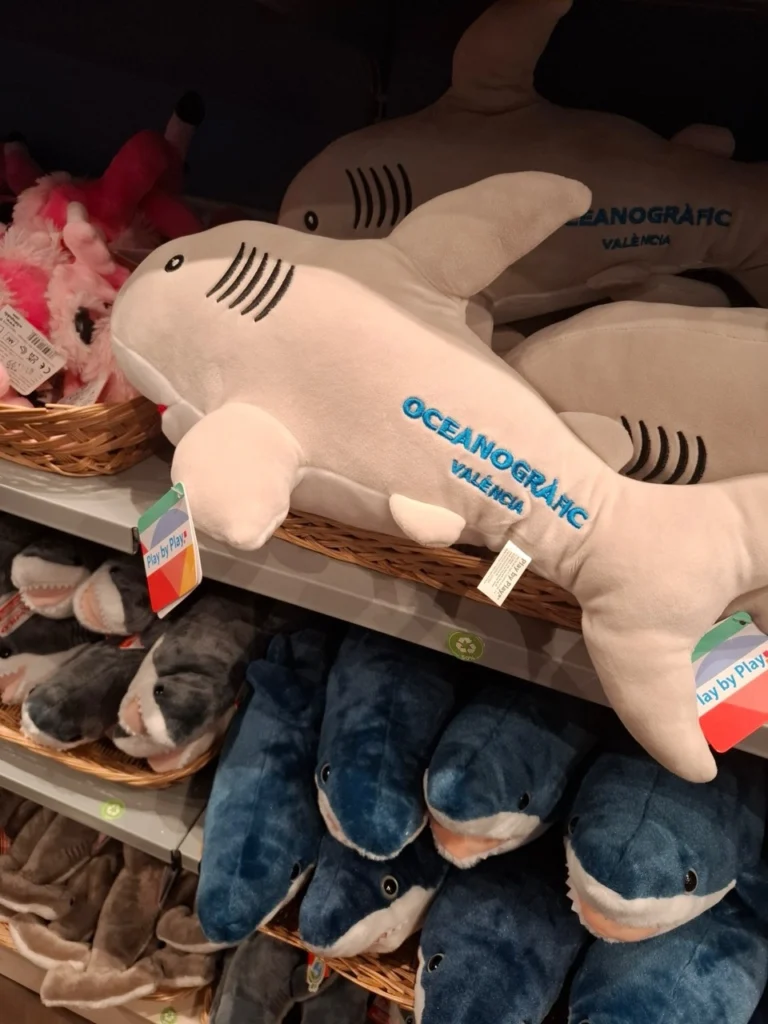 Souvenir shop inside Oceanogràfic Valencia