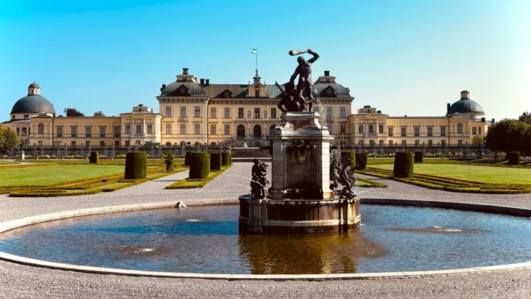 Drottningholm Palace and its gardens in Stockholm