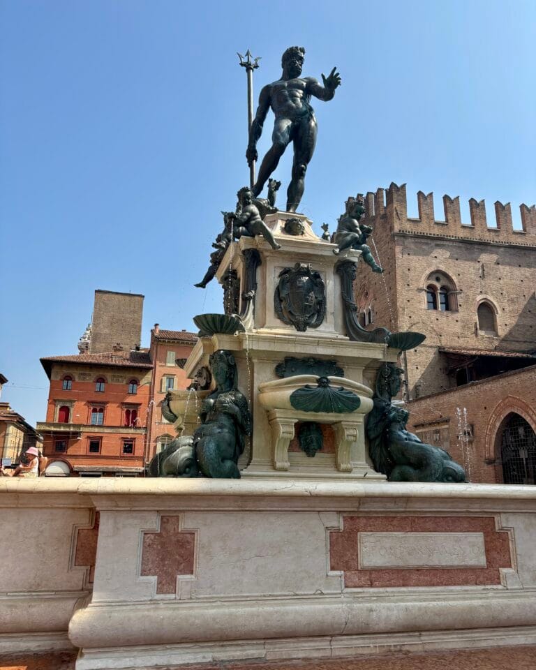 Piazza Maggiore's Statue in Bologna