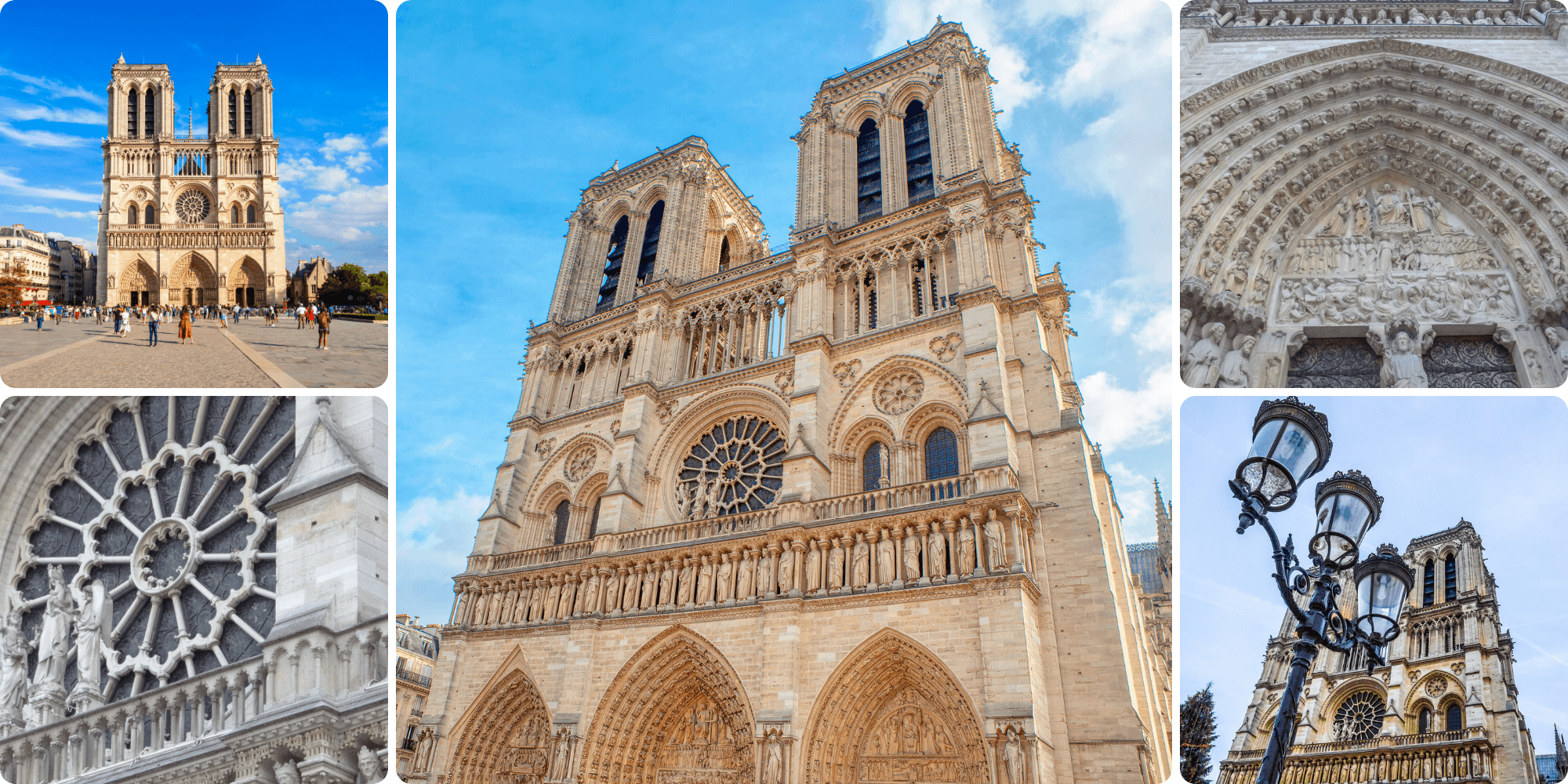 Notre de Dame of Paris Photo collage