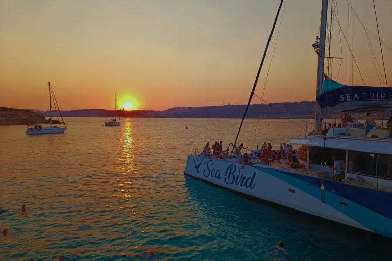 Sunset at th Blue lagoon, Comino