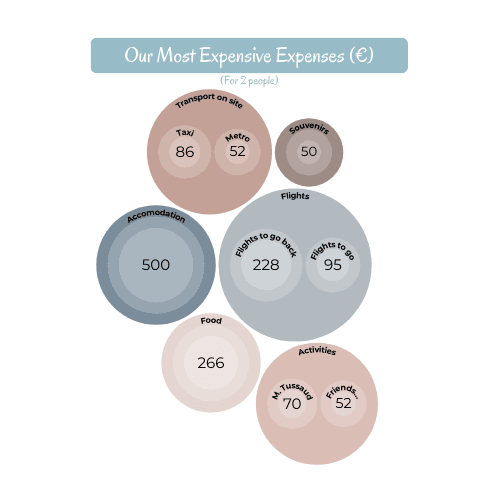 London Most Expensive Expenses - Graph
