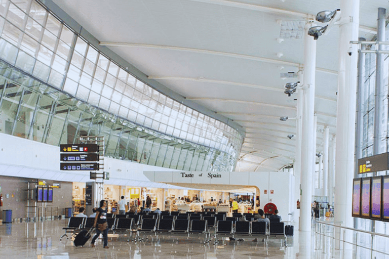 Inside Valencia Airport