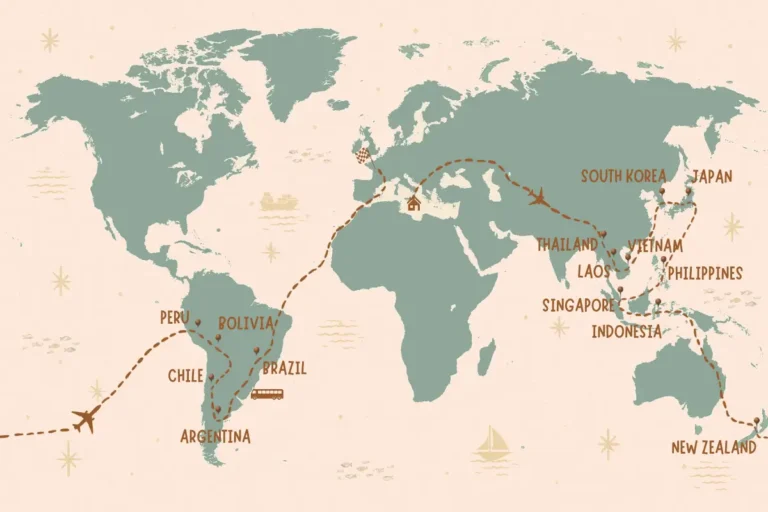 World Tour Map - Match On The Map